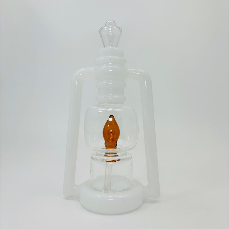 Lantern Waterpipe - 11 Inches - (RH-185)-WHITE