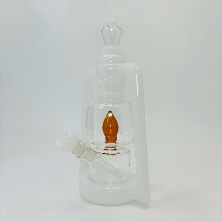 Lantern Waterpipe - 11 Inches - (RH-185)-WHITE