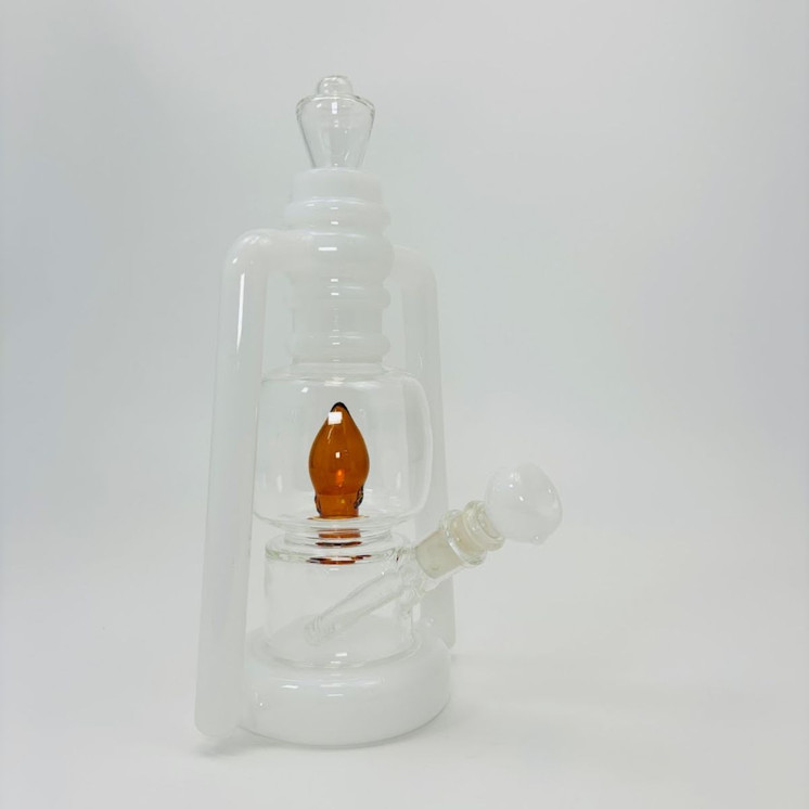 Lantern Waterpipe - 11 Inches - (RH-185)-WHITE