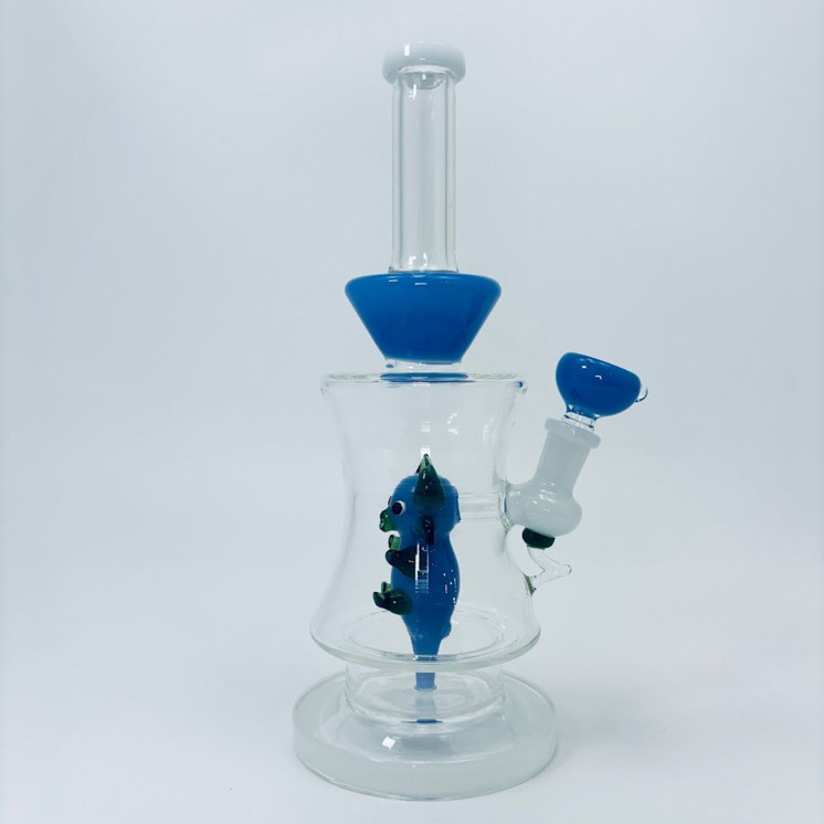 11 Inches - Waterpipe With Bulls Shower Perc - RH-188-White