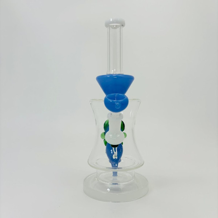 11 Inches - Waterpipe With Bulls Shower Perc - RH-188-White
