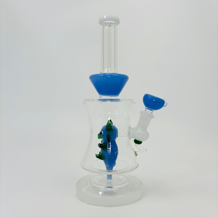 11 Inches - Waterpipe With Bulls Shower Perc - RH-188-White