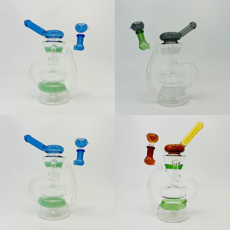 Recycler Waterpipe With Showerhead Perc - 10 Inches - RH-192 