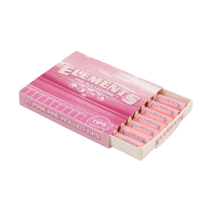 Elements Tips - Pre-rolled - 21 Pieces Per Pack - 20 Packs Per Box