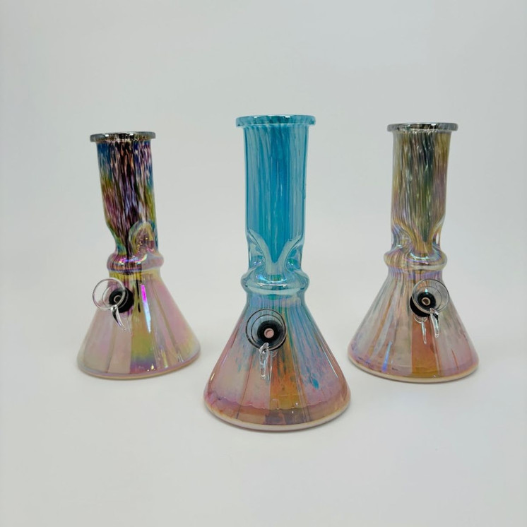8 Inches - Glass Waterpipe - GR-Y-31 - Assorted Color