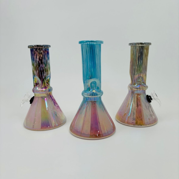 8 Inches - Glass Waterpipe - GR-Y-31 - Assorted Color