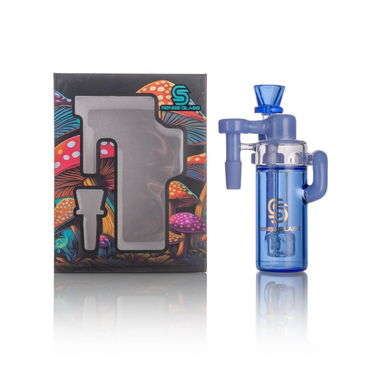 Sense Glass Ash Catcher - 14 mm Male - 90 Degree