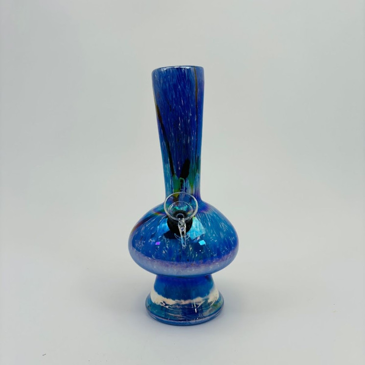 8 Inches - Soft Glass Waterpipe - GR-Y-27 - Assorted Color
