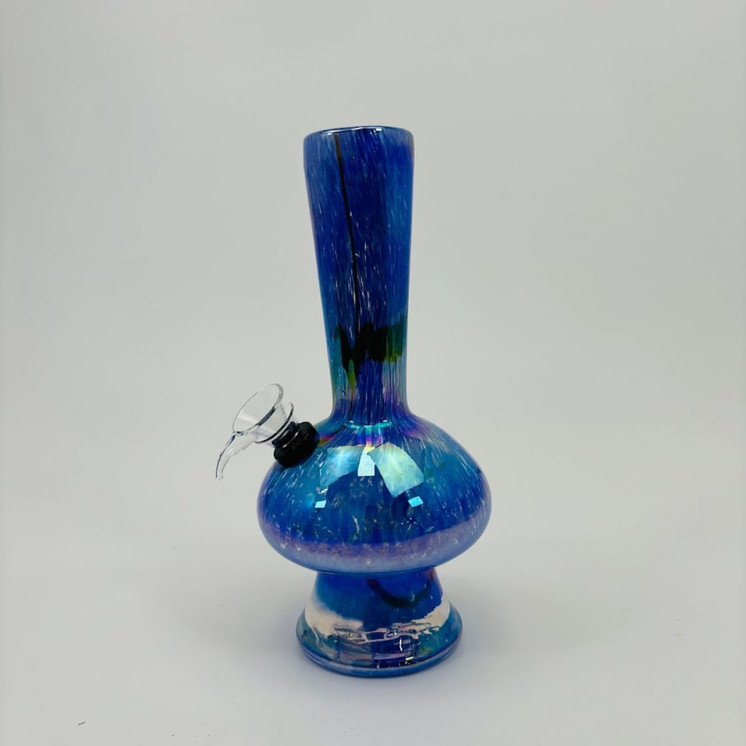 8 Inches - Soft Glass Waterpipe - GR-Y-27 - Assorted Color
