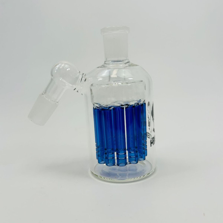 Hipster - Ash Catcher - 19mm - 45 Degree - With 12 Arm - Tree Perc - BZ010-Blue