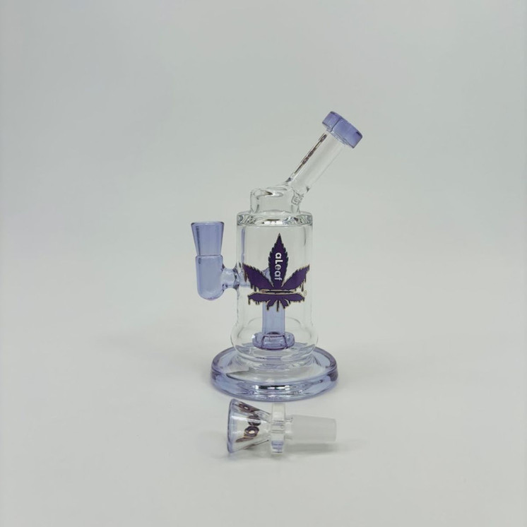 Aleaf - 5 Inches - Mini Waterpipe With Showehead Perc Purple