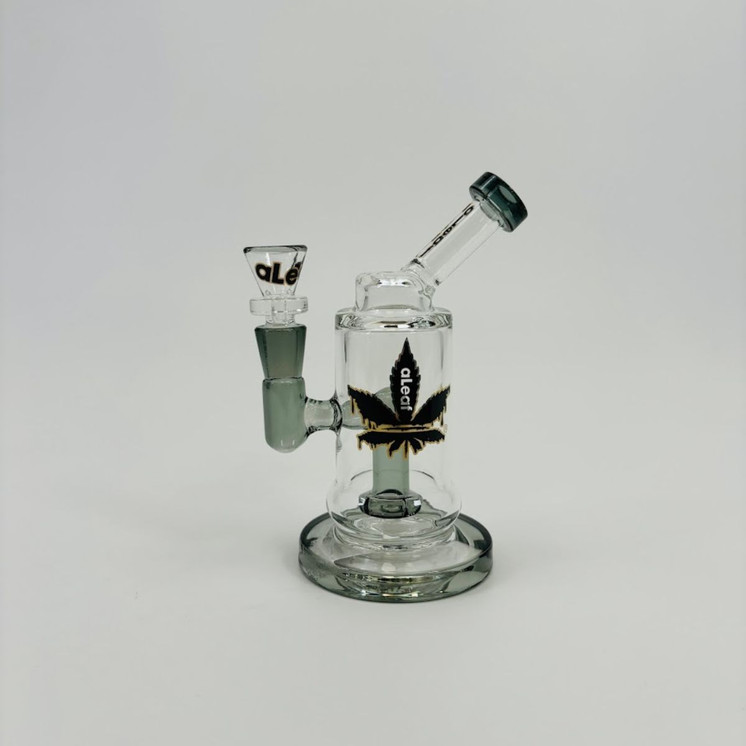 Aleaf - 5 Inches - Mini Waterpipe With Showehead Perc Smoke