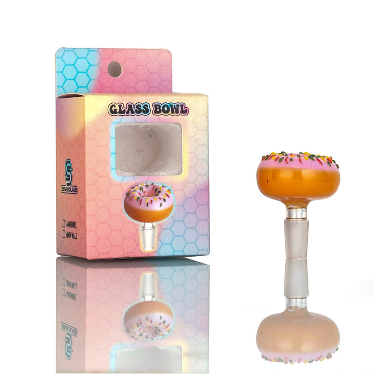 Sense Glass Male Bowl - 18mm- beer glass - donut