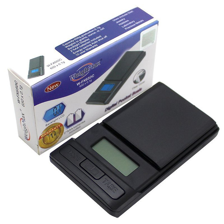  Weighmax - Digital Pocket Scale - W-FX650C - 650 Grams X 0.1 Gram