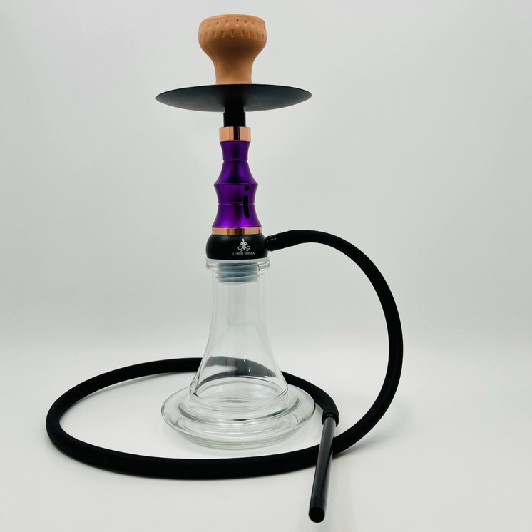 Luxor Shisha Hookah - Double Click Vase And Double Stacked Shaft - 1 Hose - 17 Inch - MKA-098