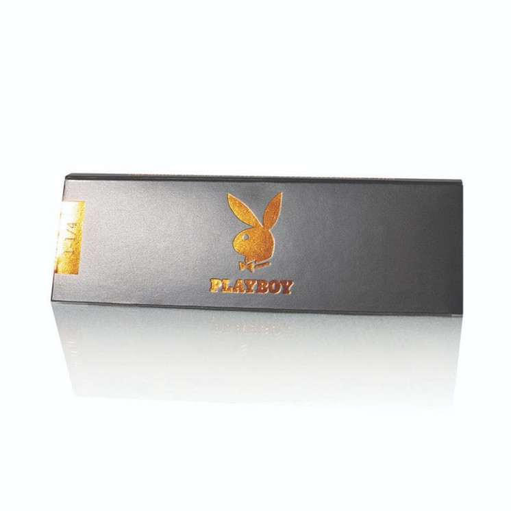 Playboy by Ryot Rolling Papers - 1 1/4 Size - 25 Counts Per Box - ROSE GOLD