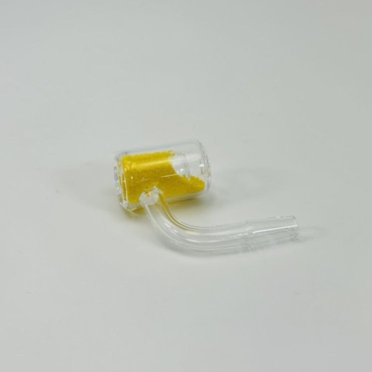 Quartz - Thermochromic Sand Banger - 90 Degree with Male Joint - 5 Counts Per Pack - 10MM