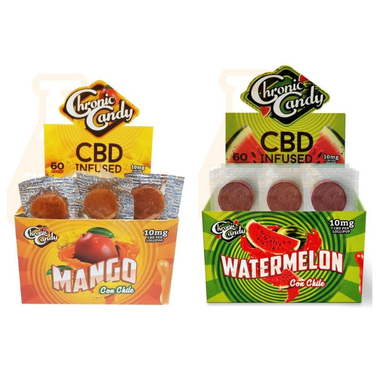 Chronic Candy - CBD Lollipop 10mg - 60 Counts Per Box