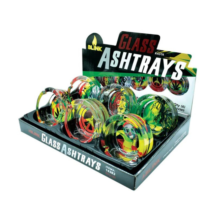 Blink - Glass Ashtray - 6 Counts Per Display - Price Per Piece