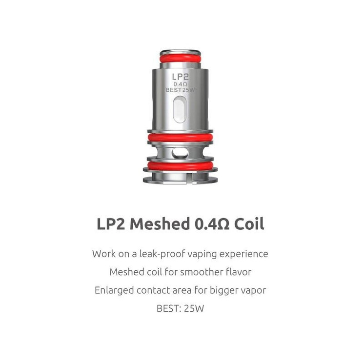 Smok - LP2 Coil Mesh 0.4 Ohm - 5 Piece Per Pack