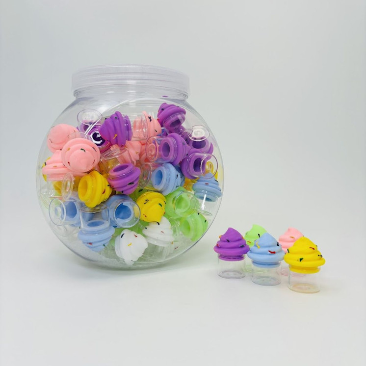 Silicon Wax Container Ice Cream - 5 ml - 72 Counts Per Jar - SL136ICE