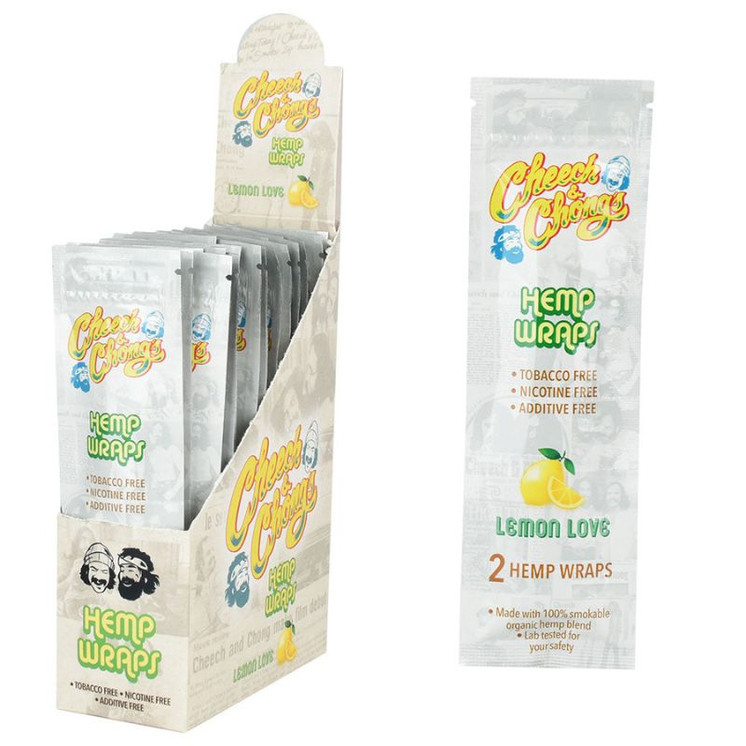 Cheech and Chong - Hemp Wraps - 2 Pieces Per Pack - 25 Packs Per Box 