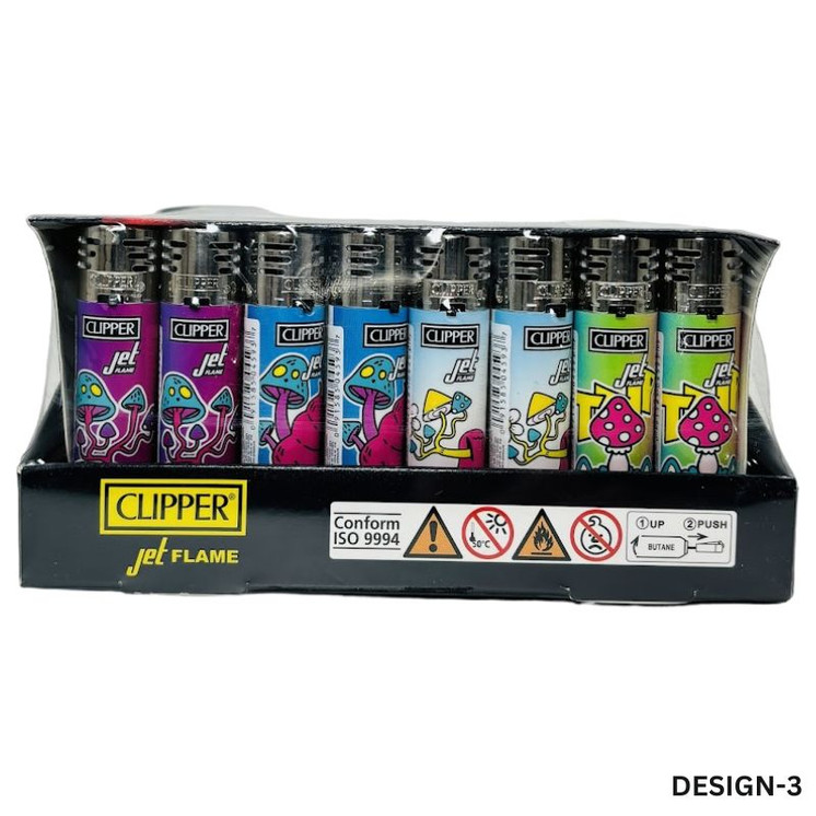 Clipper - Jet Flame Galactic Collection - 48 Pieces Per Box - Assorted Design - CKJ11R -DESIGN-3