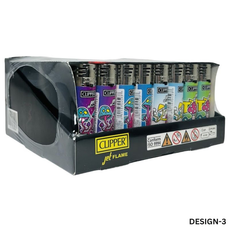Clipper - Jet Flame Galactic Collection - 48 Pieces Per Box - Assorted Design - CKJ11R -DESIGN-3