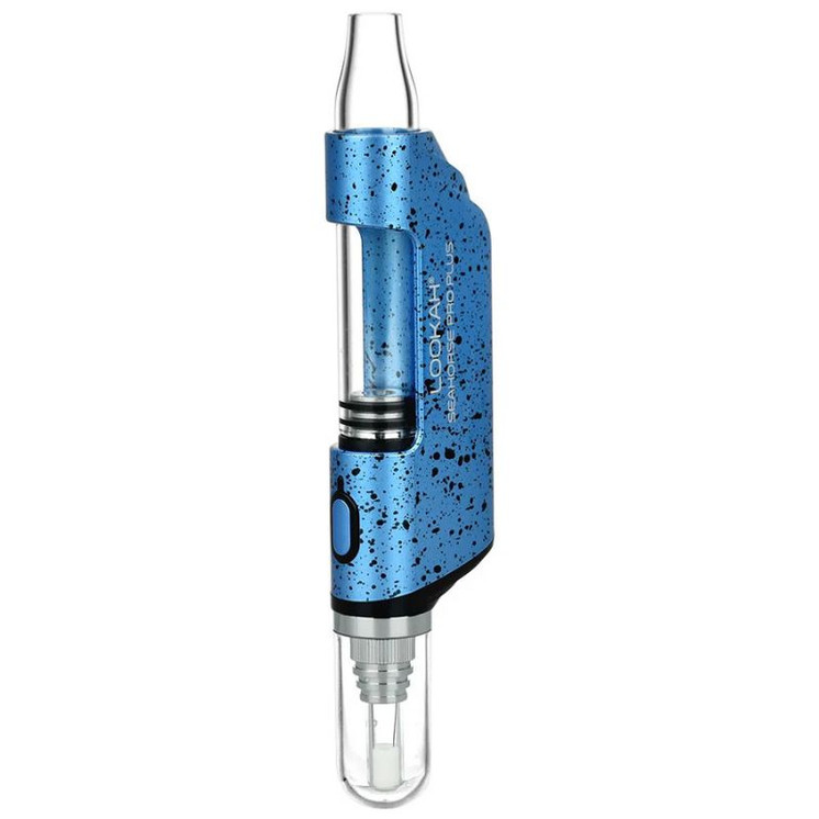 Lookah - Seahorse Pro Plus - Dab Pen Vaporizer Kit-BLUE BLACK SPLATTER