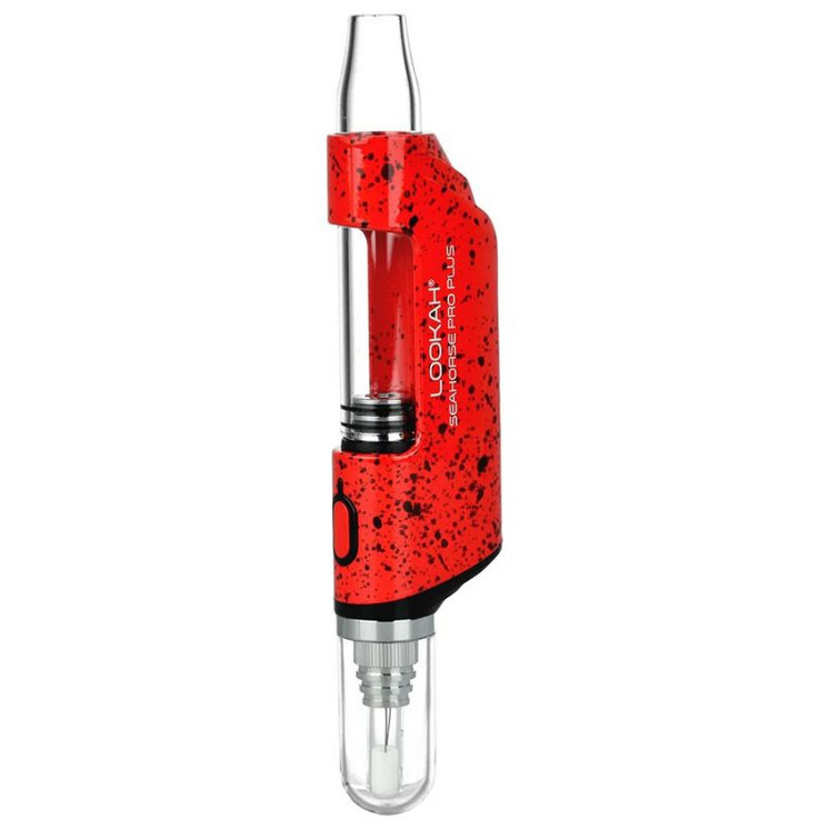 Lookah - Seahorse Pro Plus - Dab Pen Vaporizer Kit-RED BLACK SPLATTER