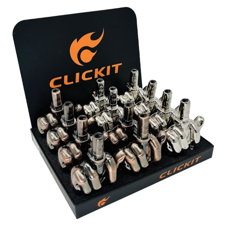 Clickit Lighter - Middle Finger Windproof - 12 Counts Per Display - GH-1680