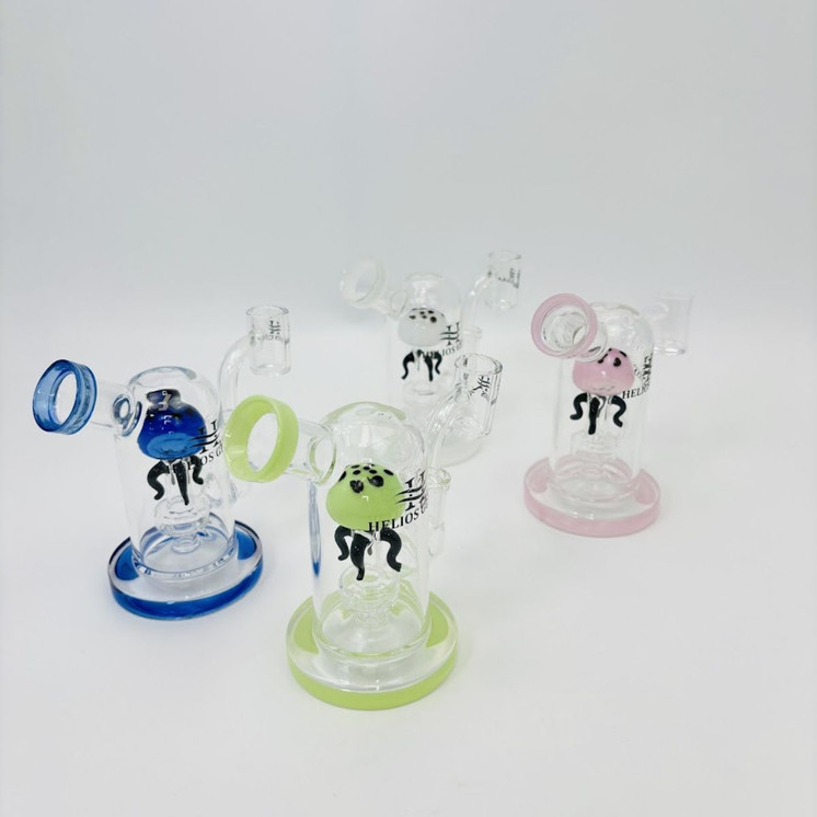 Helios Glass - Waterpipe With Jellyfish Showerhead Perc