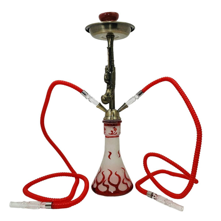 Zebra Hookah - Wildwest - 2 Hose - 22 Inches