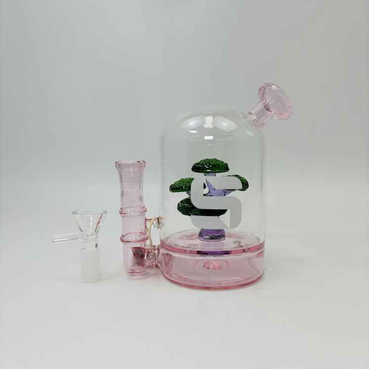 Silo Glass - 6 Inches - Bonsai Tree Waterpipe - SILO-119-PINK