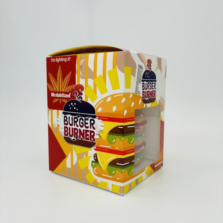 Dabtized - Glass Burger Waterpipe - 5 Inches-MCDABTIZED'