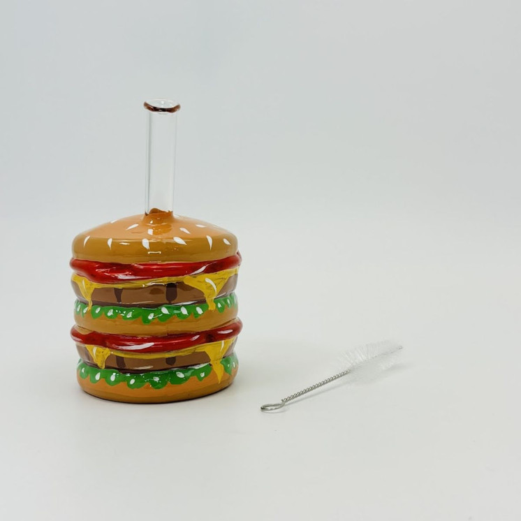Dabtized - Glass Burger Waterpipe - 5 Inches-MCDABTIZED'