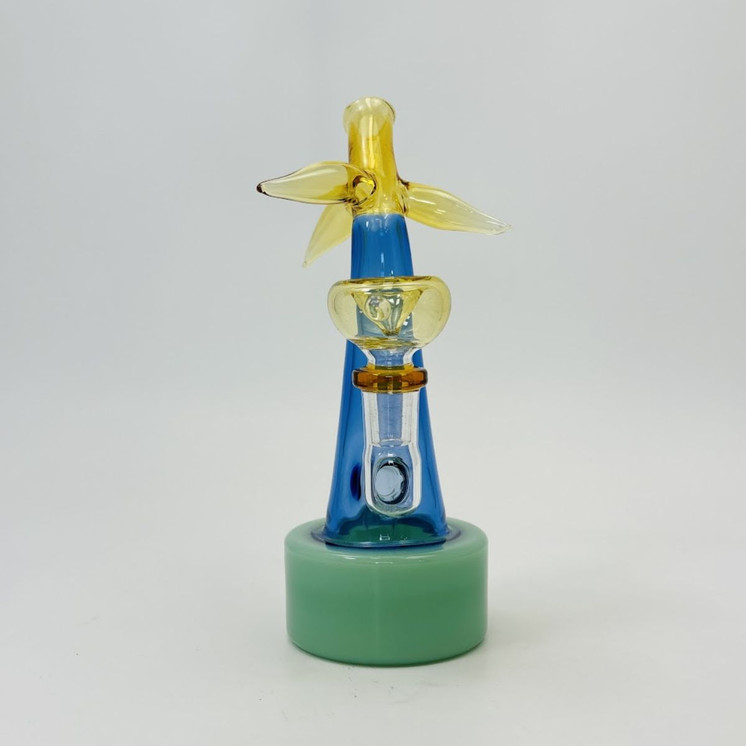 7 Inches - Waterpipe Palm - (RH-210)-GREEN
