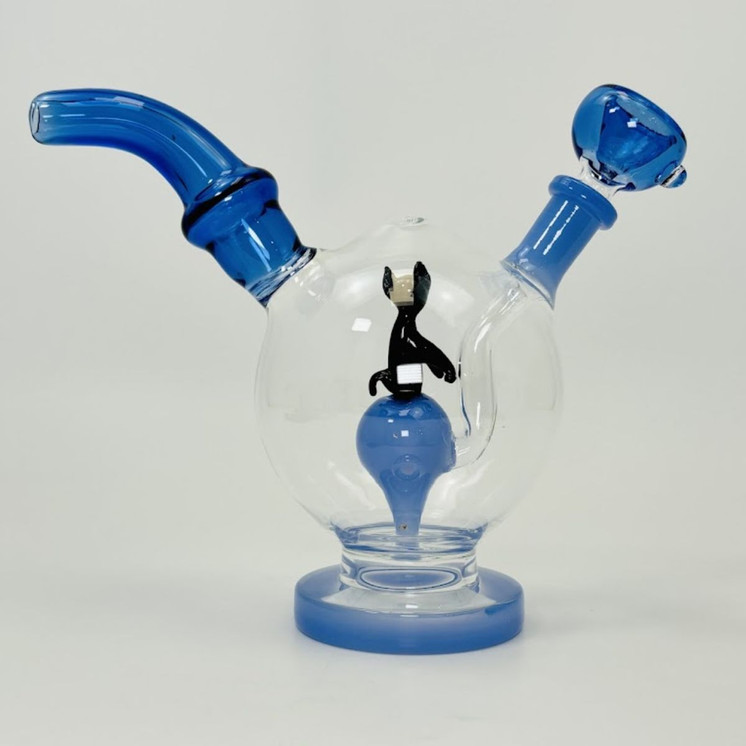 Cat Crystal-ball - Waterpipe - 6 Inches (RH-222)
