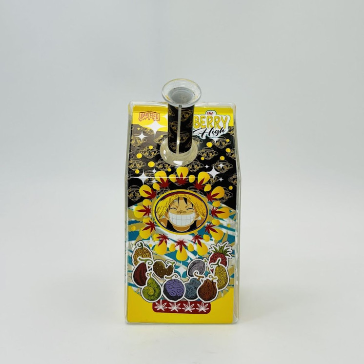 Dabtized - Glass Juice Carton Led Rig With Inline Downstem - 6 Inches