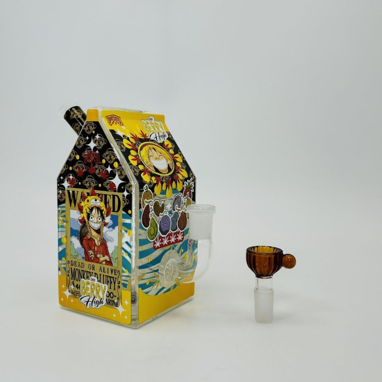 Dabtized - Glass Juice Carton Led Rig With Inline Downstem - 6 Inches