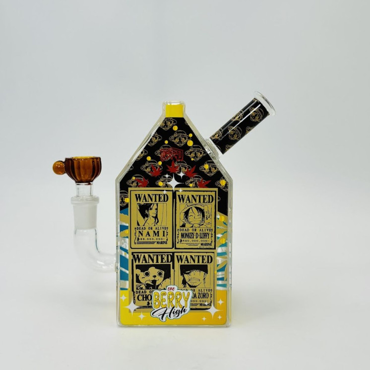 Dabtized - Glass Juice Carton Led Rig With Inline Downstem - 6 Inches