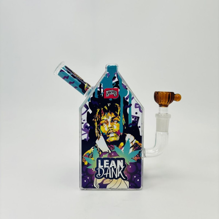 Dabtized - Glass Juice Carton Led Rig With Inline Downstem - 6 Inches