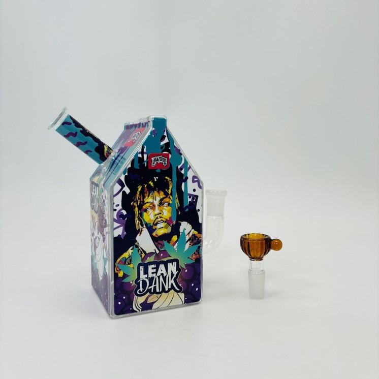 Dabtized - Glass Juice Carton Led Rig With Inline Downstem - 6 Inches