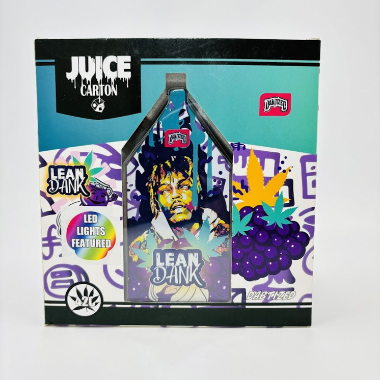 Dabtized - Glass Juice Carton Led Rig With Inline Downstem - 6 Inches