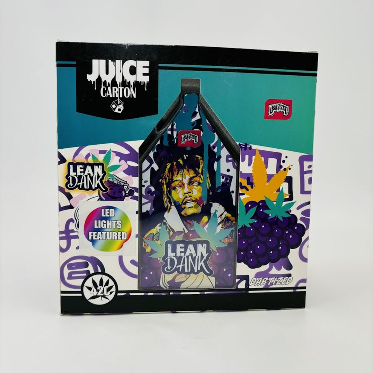 Dabtized - Glass Juice Carton Led Rig With Inline Downstem - 6 Inches