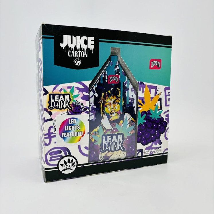 Dabtized - Glass Juice Carton Led Rig With Inline Downstem - 6 Inches