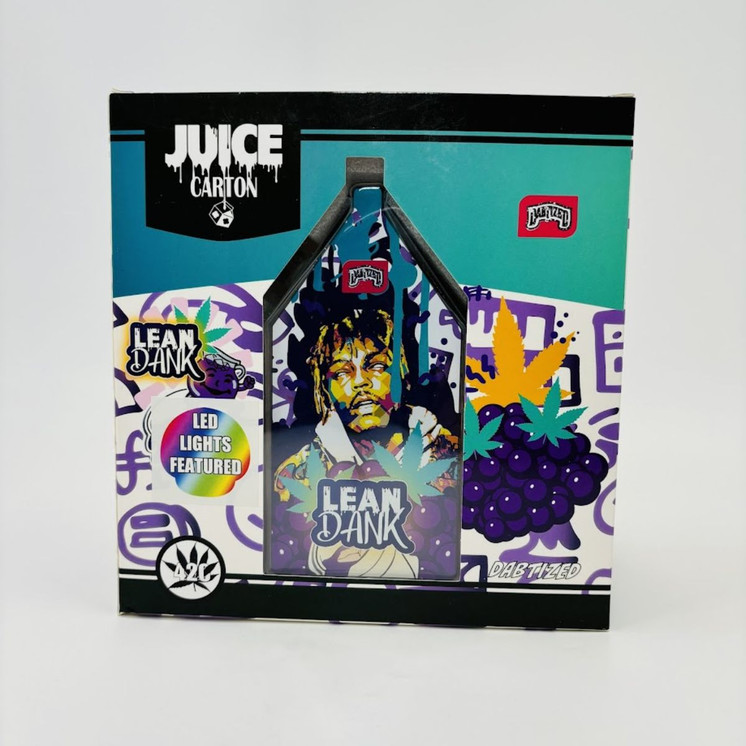 Dabtized - Glass Juice Carton Led Rig With Inline Downstem - 6 Inches