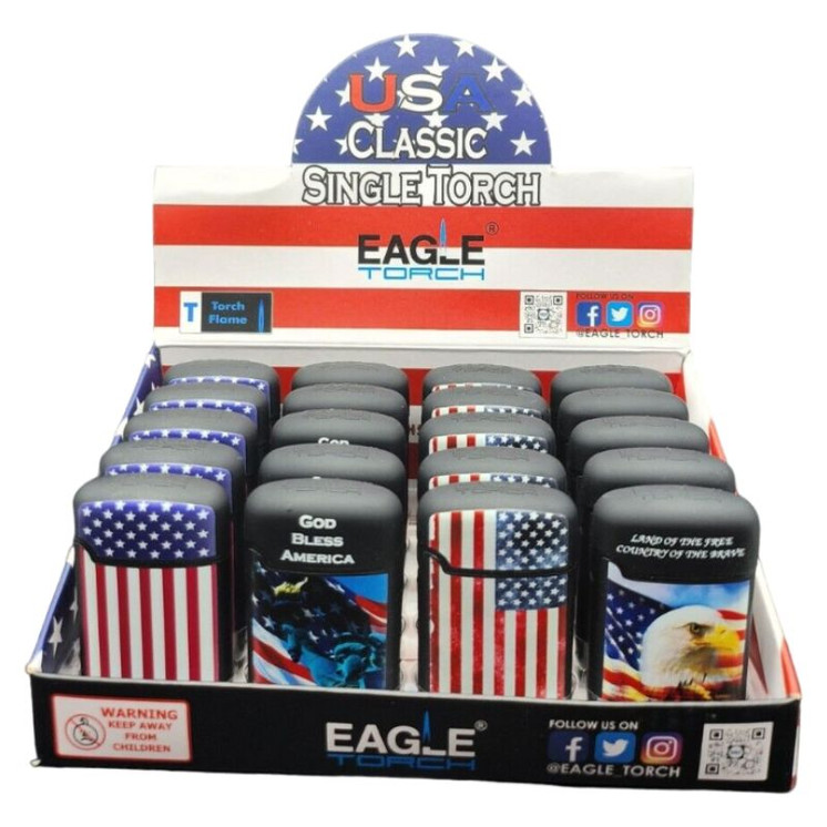 Eagle Torch - U.S Flag - 20 Counts Per Display