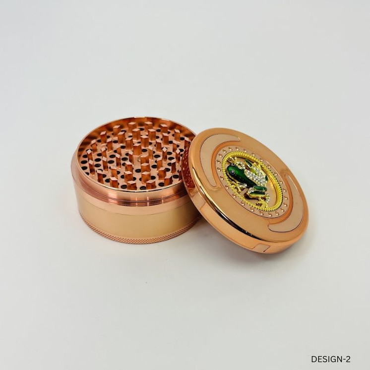 Metal Grinder With Top Design - 100mm - 4 Parts