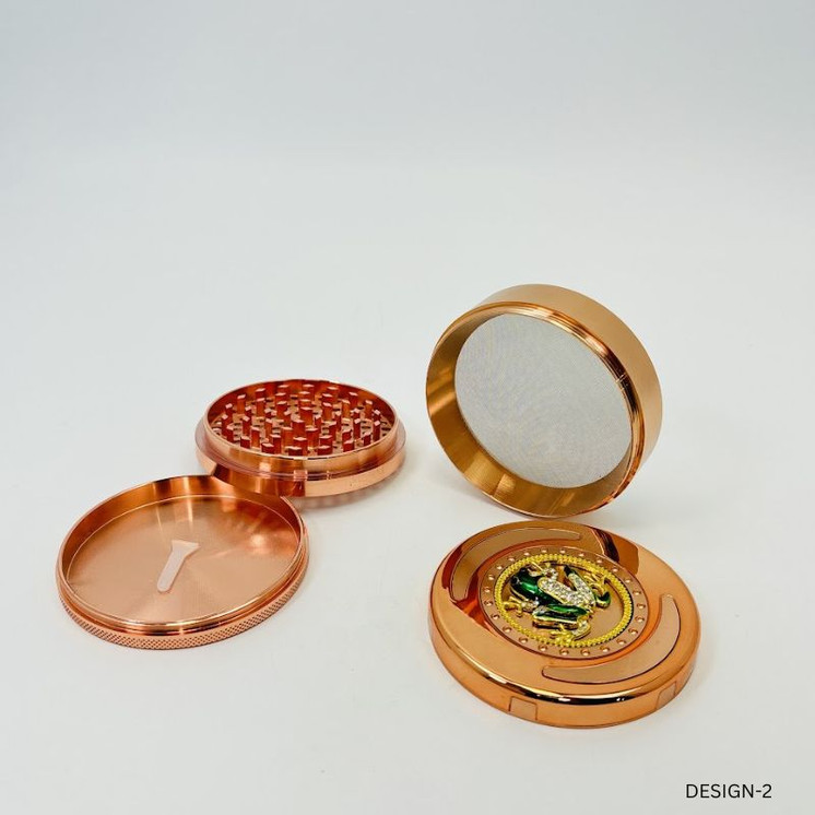 Metal Grinder With Top Design - 100mm - 4 Parts